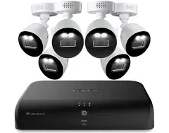 Lorex Fusion 4K 8MP 12 Camera Capable 2TB Wired DVR System Indoor/Outdoor Bullet Cameras