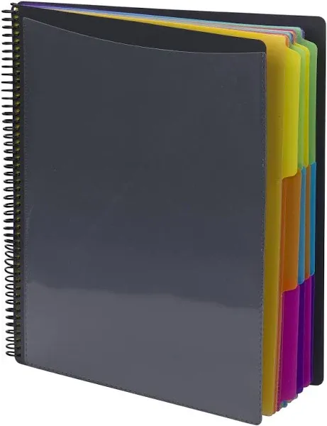 Smead Poly Project Organizer 24 Letter-Size Sleeves