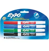 Expo Low-Odor Dry Erase Fine Markers