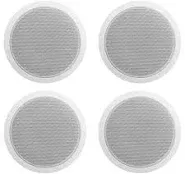 (4) Rockville CCL6T White 70V 6&#034; Commercial Ceiling Speakers 4 Restaurant/Off<wbr/>ice