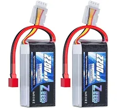  3S Lipo Battery 2200mAh 11.1V 50C Shorty Pack Battery with Deans Plug for RC 