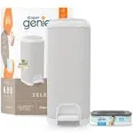 Diaper Genie Select Pail with Starter Refill - Grey