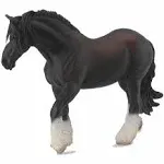 BREYE/CollectA HORSE#88582 Shire Mare BLACK 6.7&#034; L x 4.8&#034; H FIGURINE 1:20 SCALE