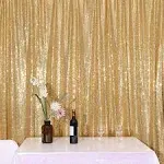 PartyDelight Sparkly Gold Sequin Backdrop, Photography, Christmas Backdrop, 6Ft x 6Ft