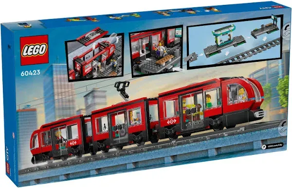 LEGO City 60423 Downtown Streetcar and Station