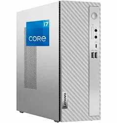 Lenovo IdeaCentre 3 Desktop Computer, Intel Core i7-12700K, 64GB RAM, 2TB NVMe SSD, USB Type-C, HDMI, Wi-Fi, Bluetooth, Windows 11 Pro, Gray Desktop