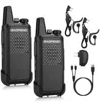 Baofeng GT-22 Walkie Talkies For Adults Rechargeable Long Range Two Way Radios With 1500Mah Battery