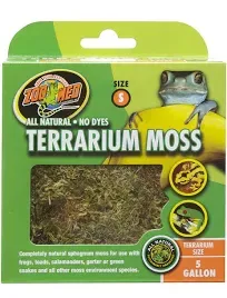 Zoo Med 2 Pack of New Zealand Sphagnum Moss, 80 Cubic Inches each, All Natural Terrarium Substrate