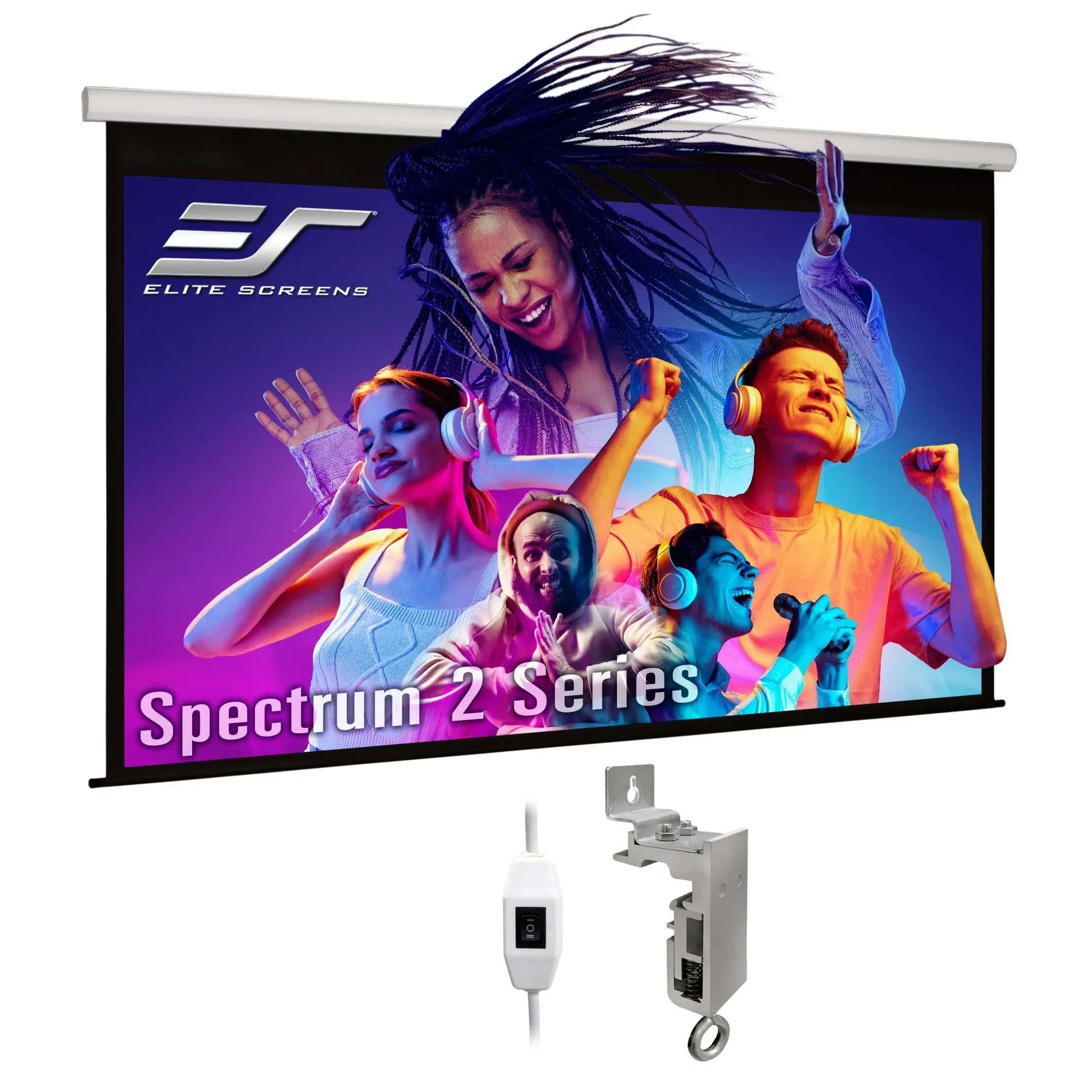 Elite Screens SPM110H-E12 Spectrum2 Projection Screen