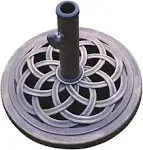 UBP18181-BR 18-Inch Cast Stone Umbrella Base, Made from Rust Free Composite M...