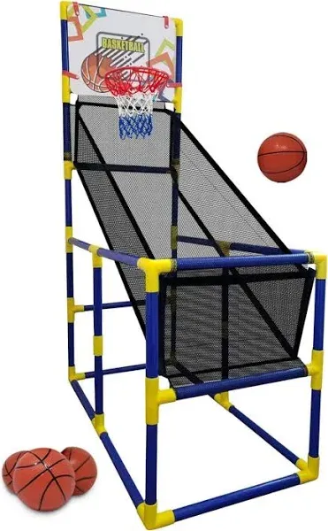 Tundras Sports ziraki Kids Basketball Hoop Arcade Game, with 4 Balls Air Pump Indoor Toy Basketball Shooting System