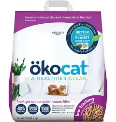 10Lb Healthy Pet OKO Low Track Wood Clump Litter