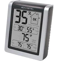 Digital Hygrometer Indoor Thermometer Pre-Calibrated Humidity Gauge