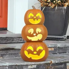 Halloween Pumpkin Lantern-Jack O Lantern- Holiday Pre-Lit Pumpkin Lights-Hallowe