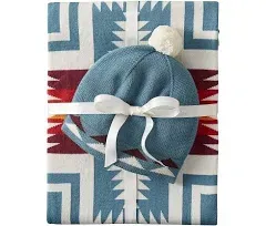 Pendleton Knit Baby Blanket with Beanie