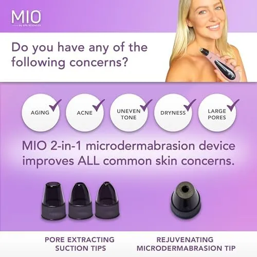 Spa Sciences MIO Pore Extraction &amp; Microdermabras<wbr/>ion Skin Resurfacing System (C)