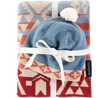 Pendleton Knit Baby Blanket with Beanie Canyonlands Desert Sky