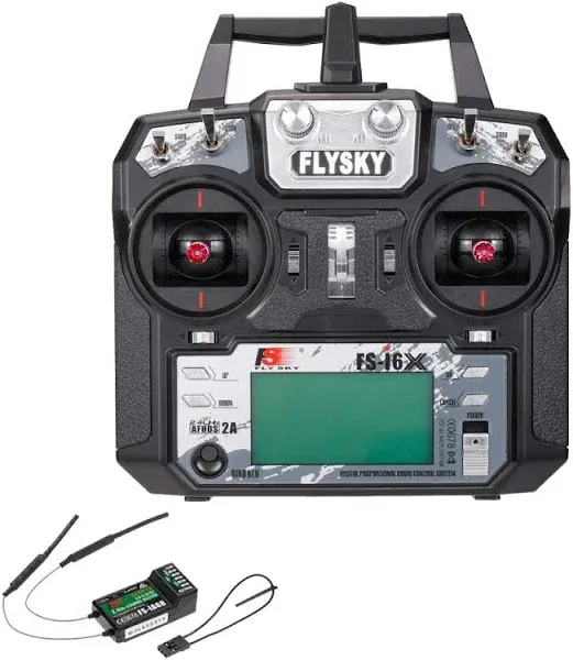 FS-i6X 6-10(Default 6)CH 2.4GHz AFHDS RC Transmitter w/ FS-iA6B Receiver