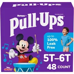 Pull-Ups Boy Potty Training Pant, Size 5T-6T (48 ct)