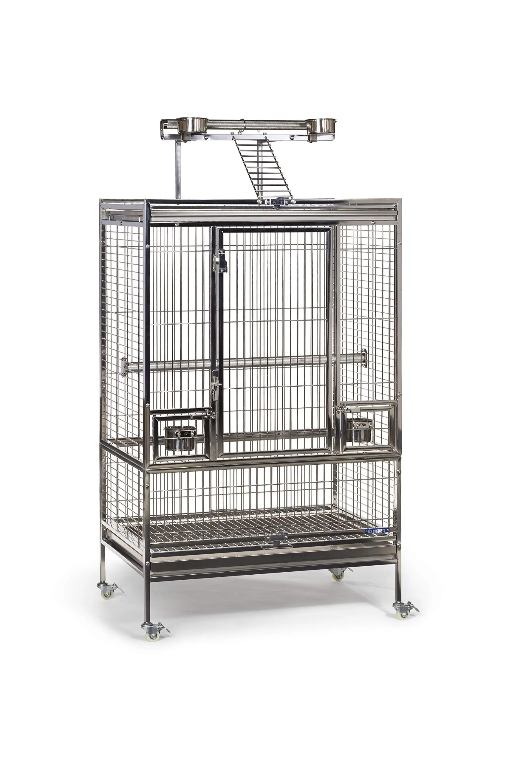 Prevue Pet Products Large Stainless Steel Play Top Bird Cage, Rust Resistant ...