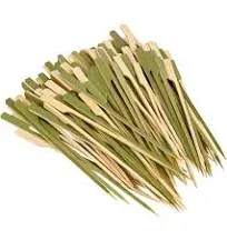 GuGen Bamboo Wooden Paddle Picks Skewers for Cocktail,Appetizers,Fruit Kabobs,Sandwich