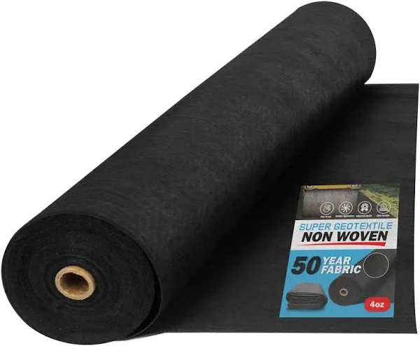 Super Geotextile 4 6 8 oz Non Woven Fabric for Landscaping French Drains Underlayment Erosion Control Construction Project