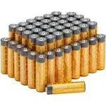 Amazon Basics 48-Pack AA Alkaline High-Performance Batteries 1.5 Volt 10-Year Shelf Life