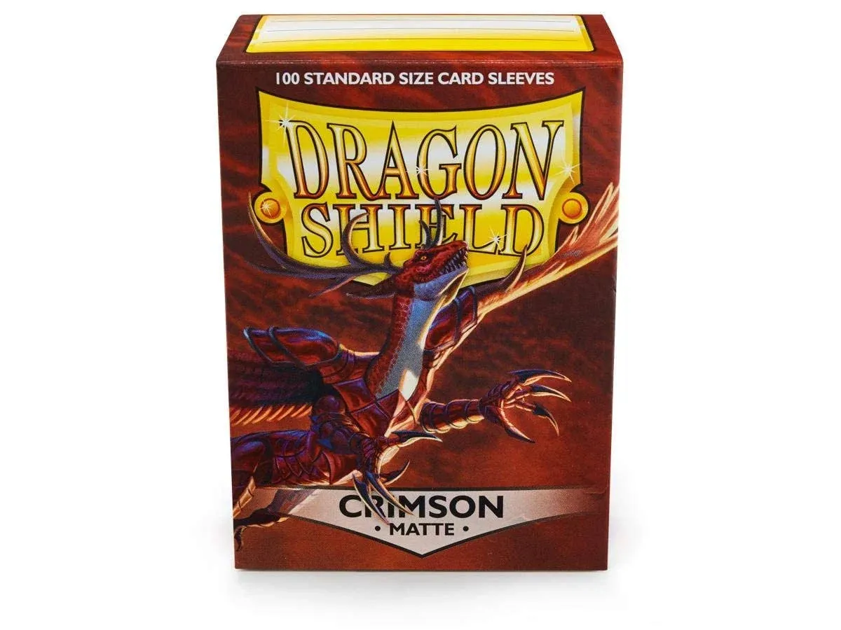 Dragon Shield (100) Matte Sleeves Crimson