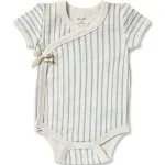 Organic Baby Clothing - Short Sleeve Kimono One-Piece