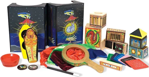 MELISSA DOUG Deluxe Wooden MAGIC SET 10 Tricks Beginner Ages 8+ New Sealed