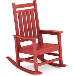 Serwall Outdoor HDPE Poly Porch Rocking Chair