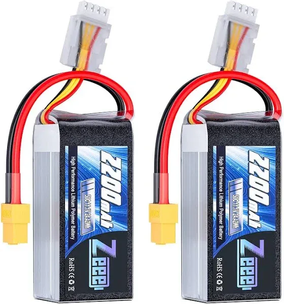  3S 2200mAh Lipo Battery 11.1V 50C Shorty Pack Battery with XT60 Plug for RC 