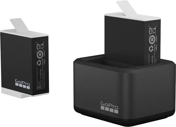 GoPro Dual Battery Charger Batteries (HERO10 Black/HERO9 Black)