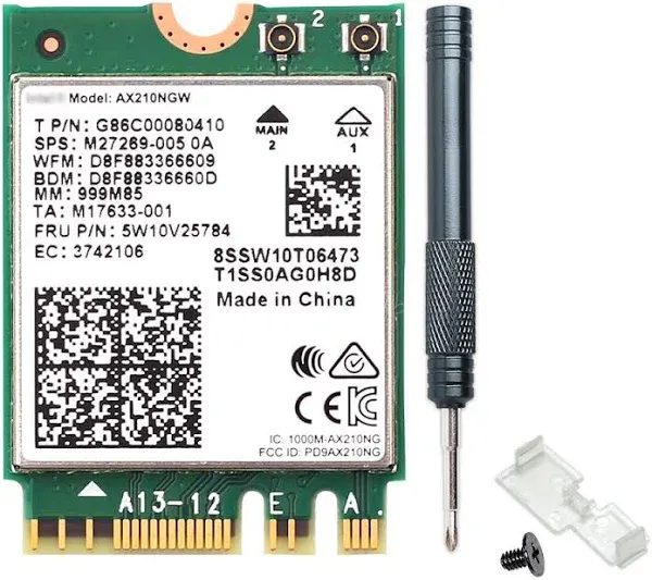 REKONG Wi-Fi 6E AX210NGW Wireless WiFi Card