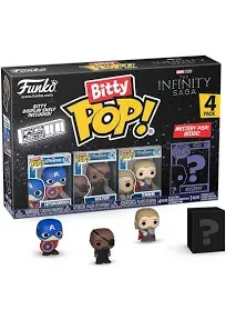 Bitty Pop Marvel Captain America 4Pk Vinyl Figure Funko Inc