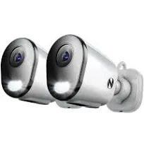 Wi-Fi IP Plug In 2K HD Deterrence Cameras with 2-Way Audio and Audio Alerts and