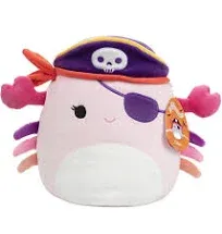 Squishmallow &#034;Cailey&#034;  The Pink Crab Pirate 8&#034; Halloween 2023-NWT