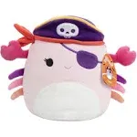 Squishmallows Original 10-Inch Cailey The Pirate Crab - Official Jazwares Halloween Plush - Collectible Soft & Squishy Crab Stuffed Animal Toy - Add to Your Squad - Gift for Kids, Girls & Boys