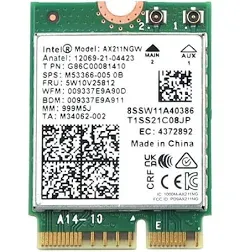 Intel AX211NGW WiFi 6E Card