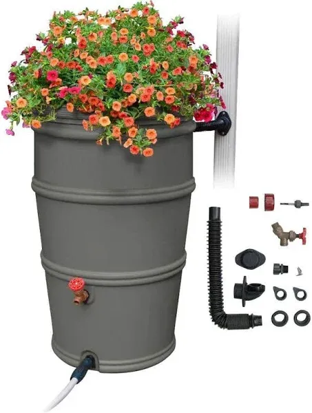 Earthminded RainStation 50 gal. Rain Barrel with Diverter System