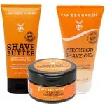 Van der Hagen Shave Butter, Natural, 6 oz , 6 Pack