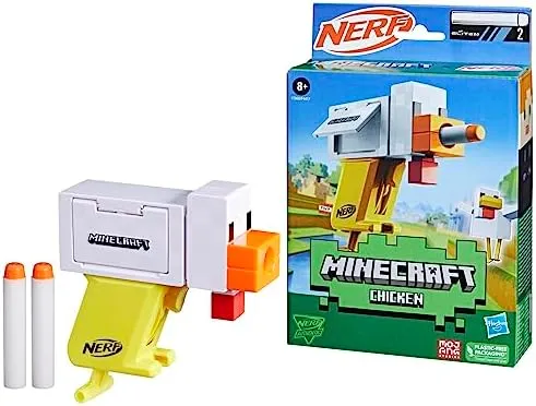 Nerf Minecraft Chicken Gun With 2 Darts - New In Box 