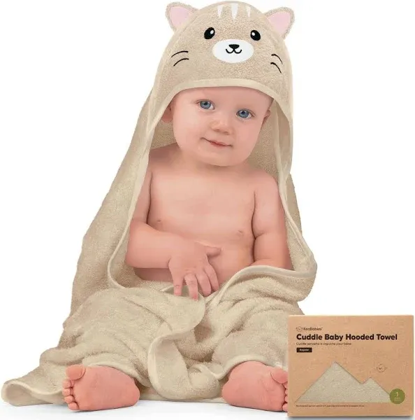 KeaBabies Cuddle Baby Hooded Towel