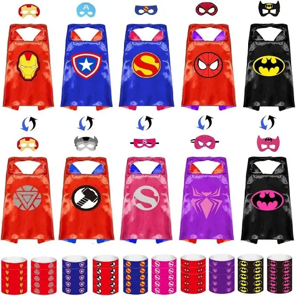 INBVE Superhero Capes & Costumes Set