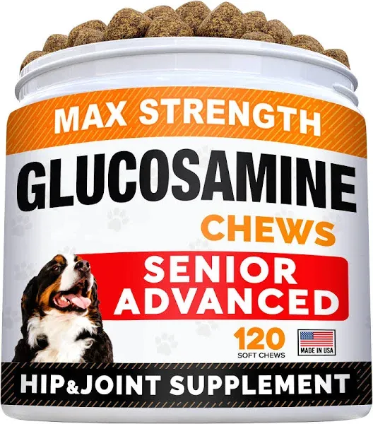 StrellaLab Max Strength Glucosamine Chews for Dogs ( Senior Advanced)