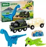 BRIO World – 36096 Dinosaur Battery Train | Toy Train for Kids Aged 3 Years Up