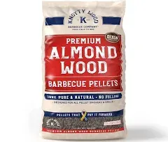 Knotty Wood Barbecue Company 100% Pure Almond Wood BBQ Pellets