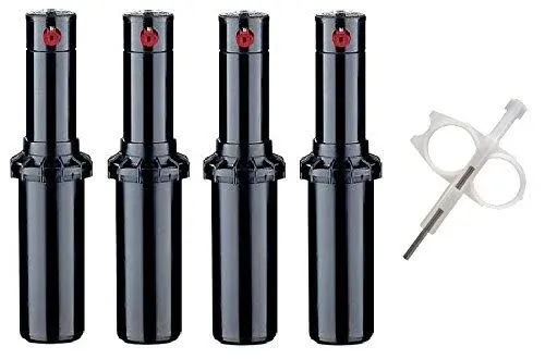 HUNTER PGP-adj Rotor Sprinkler Heads - 4 Pack - Includes Adjustment Tool