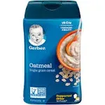 gerber baby oatmeal cereal