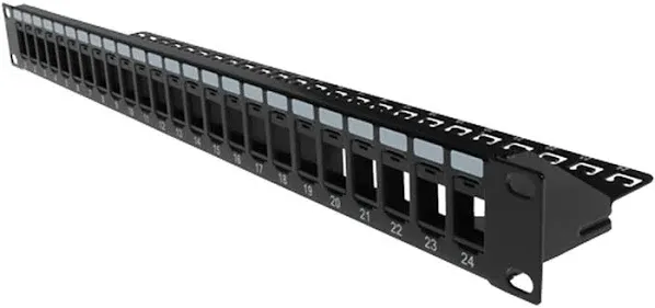 Vertical Cable 24 Port Blank Patch Panel - 1U